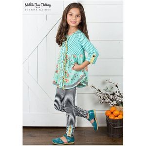 Matilda Jane Joanna Gaines Pecan Pie Top Size 10  & Matching Bottoms 10 Outfit